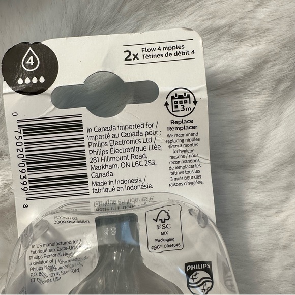 🌸3/$12, Avent mamilas for bottle 6m+ - Picture 3 of 6